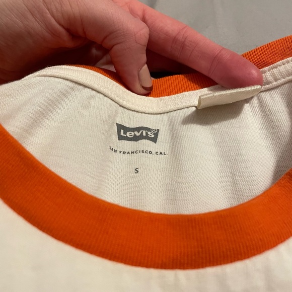 Levis SF retro orange ringer tee shirt size S - Picture 4 of 4